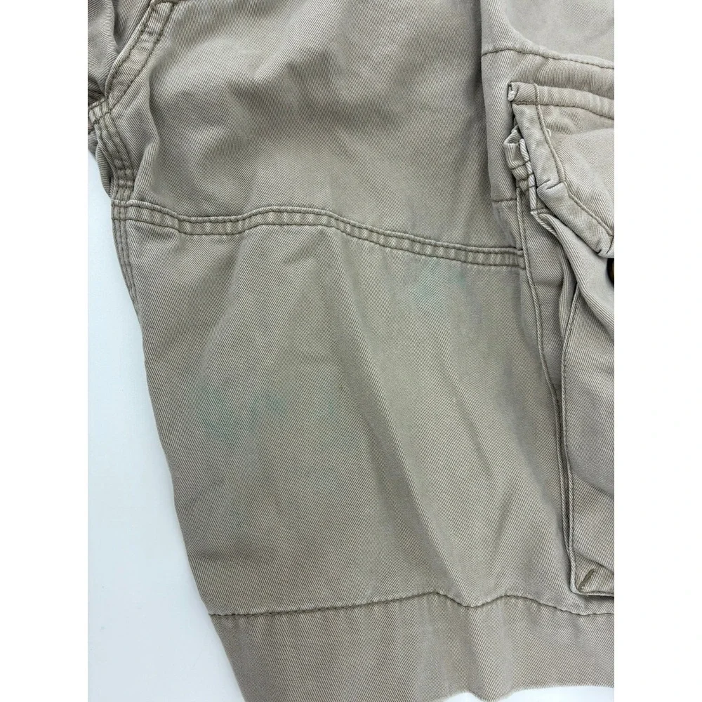 Polo Ralph Lauren Classic Polo Chino Cargo Shorts Mens 36 Khaki Tan Cotton Twill